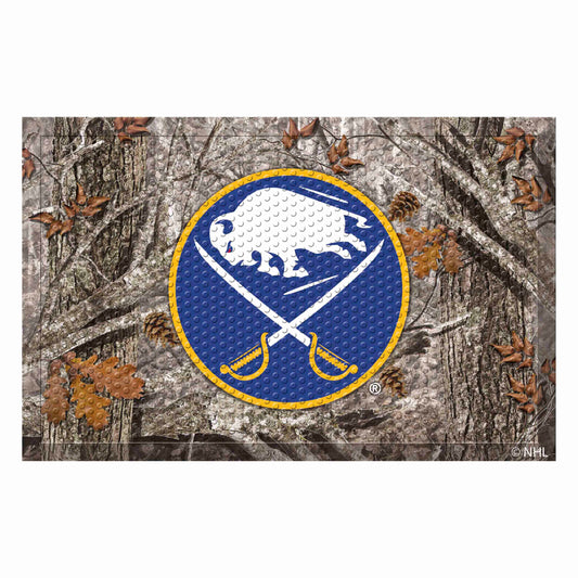 Buffalo Sabres Rubber Scraper Door Mat Camo - Buffalo Sabres