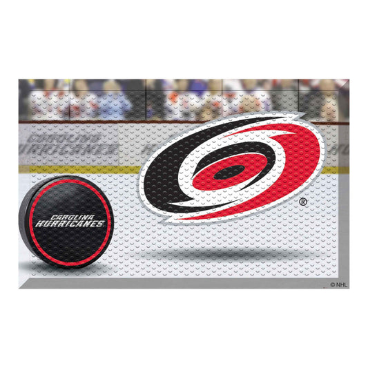 Carolina Hurricanes Rubber Scraper Door Mat - Carolina Hurricanes