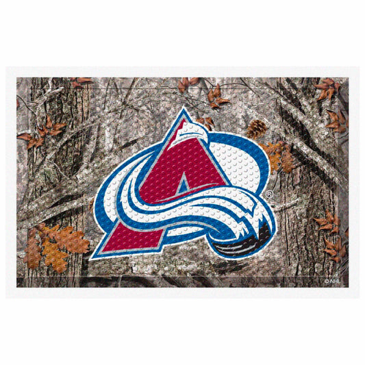 Colorado Avalanche Rubber Scraper Door Mat Camo - Colorado Avalanche