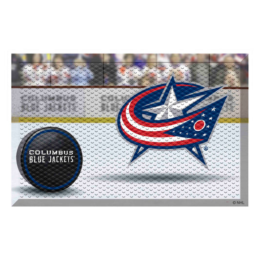 Columbus Blue Jackets Rubber Scraper Door Mat - Columbus Blue Jackets