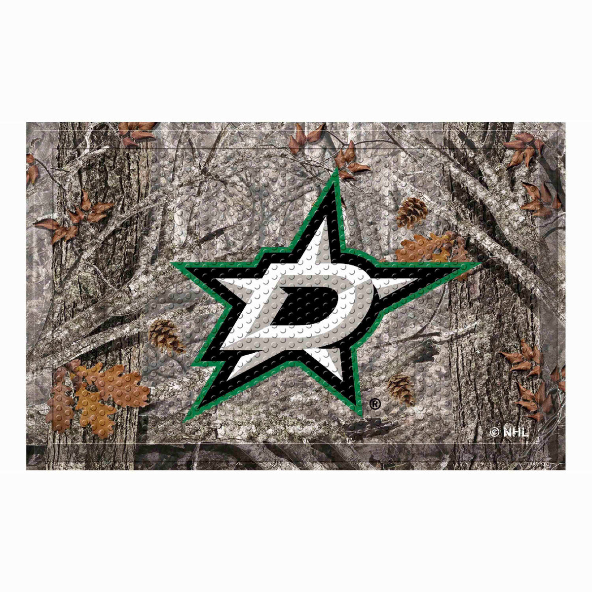 Dallas Stars Rubber Scraper Door Mat Camo