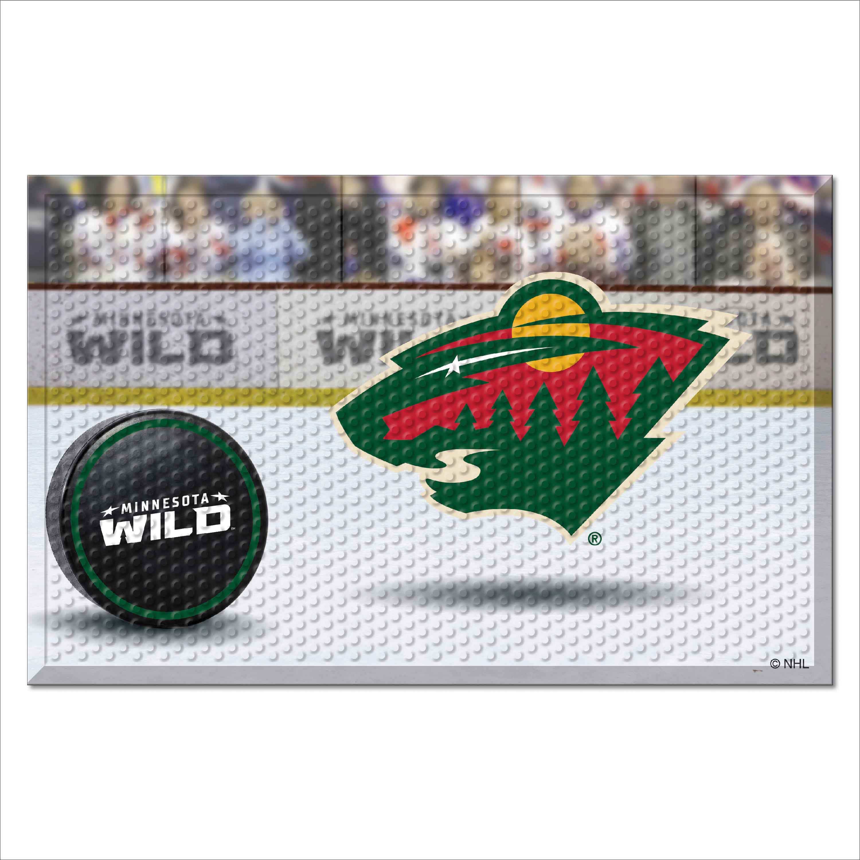 Minnesota Wild Rubber Scraper Door Mat