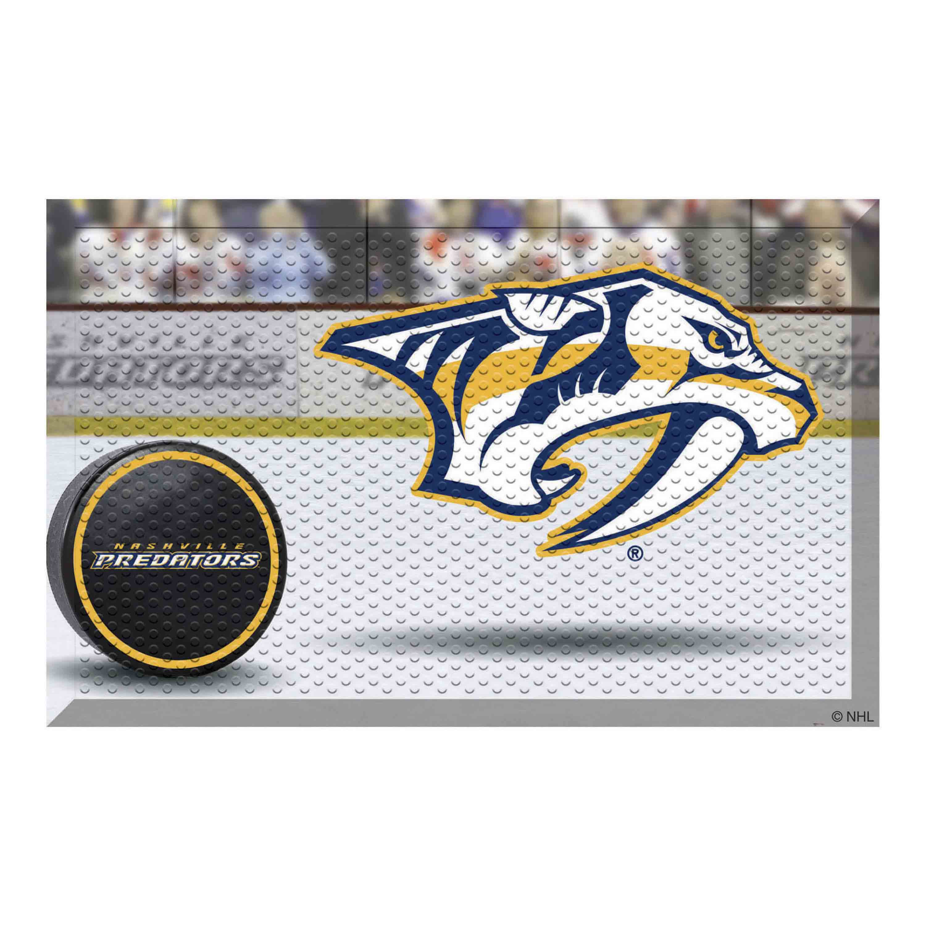 Nashville Predators Rubber Scraper Door Mat