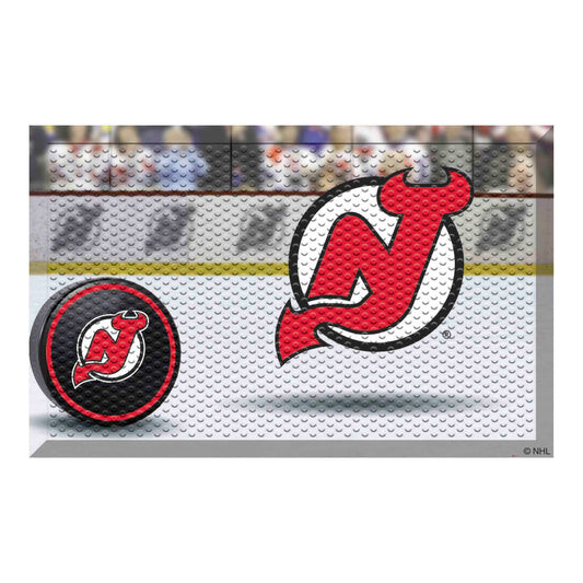 New Jersey Devils Rubber Scraper Door Mat