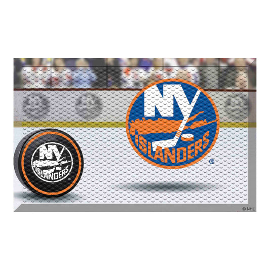 New York Islanders Rubber Scraper Door Mat - New York Islanders