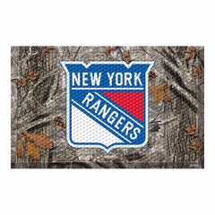 New York Rangers Rubber Scraper Door Mat Camo - New York Rangers