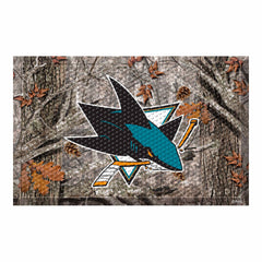 San Jose Sharks Rubber Scraper Door Mat Camo