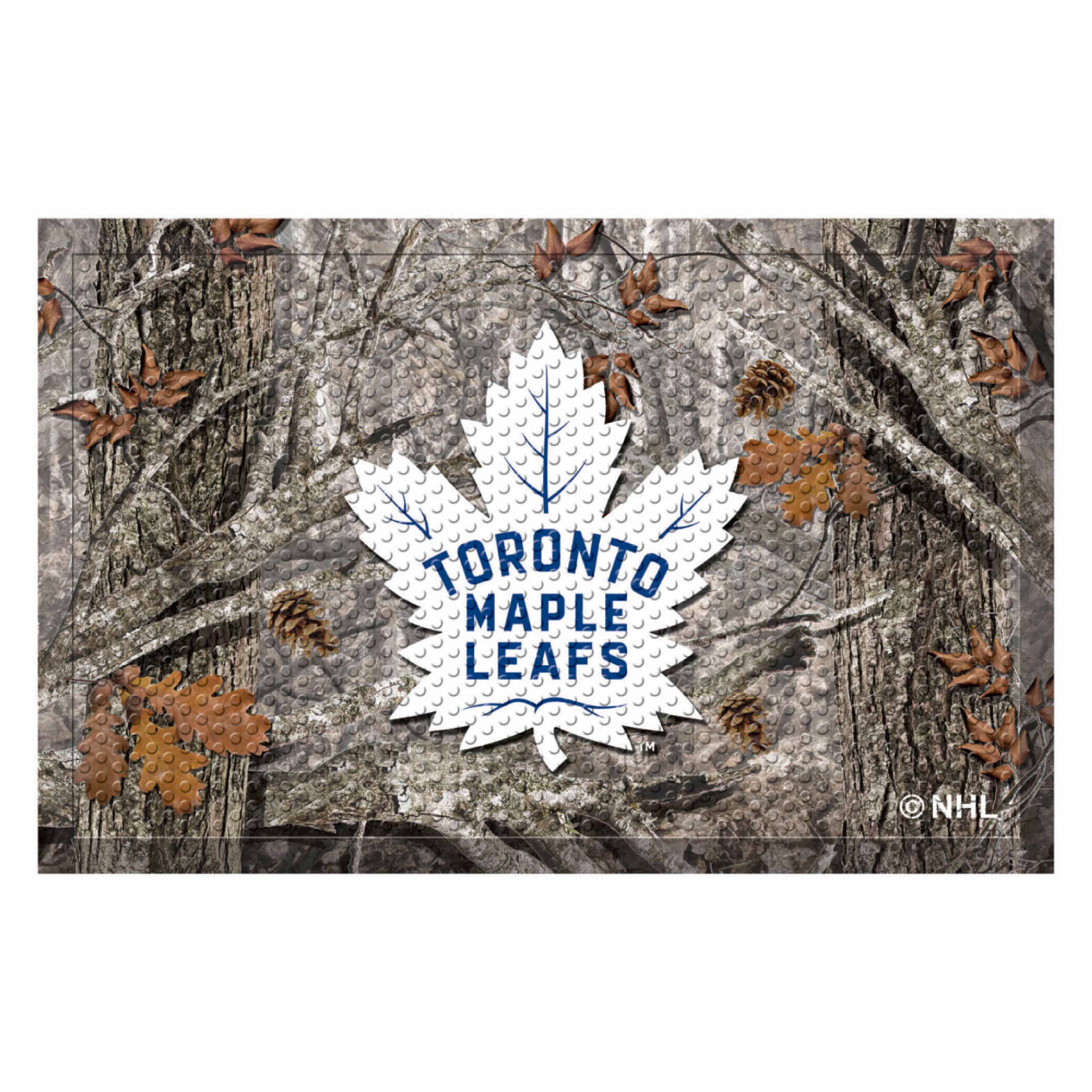 Toronto Maple Leafs Rubber Scraper Door Mat Camo - Toronto Maple Leafs