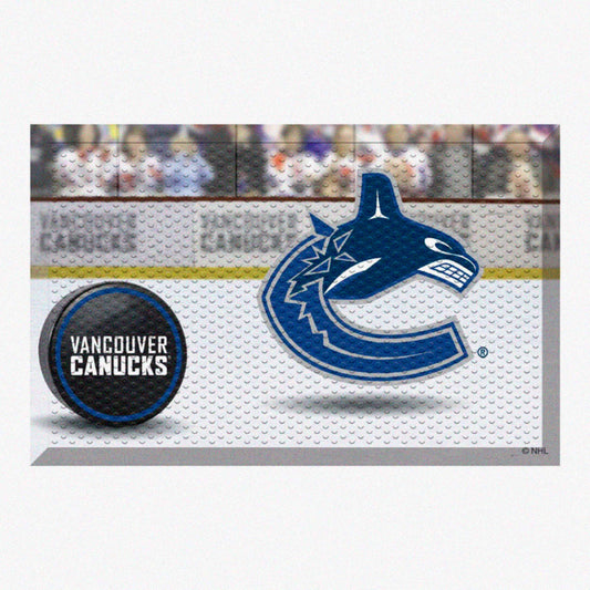 Vancouver Canucks Rubber Scraper Door Mat