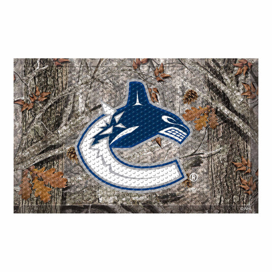 Vancouver Canucks Rubber Scraper Door Mat Camo