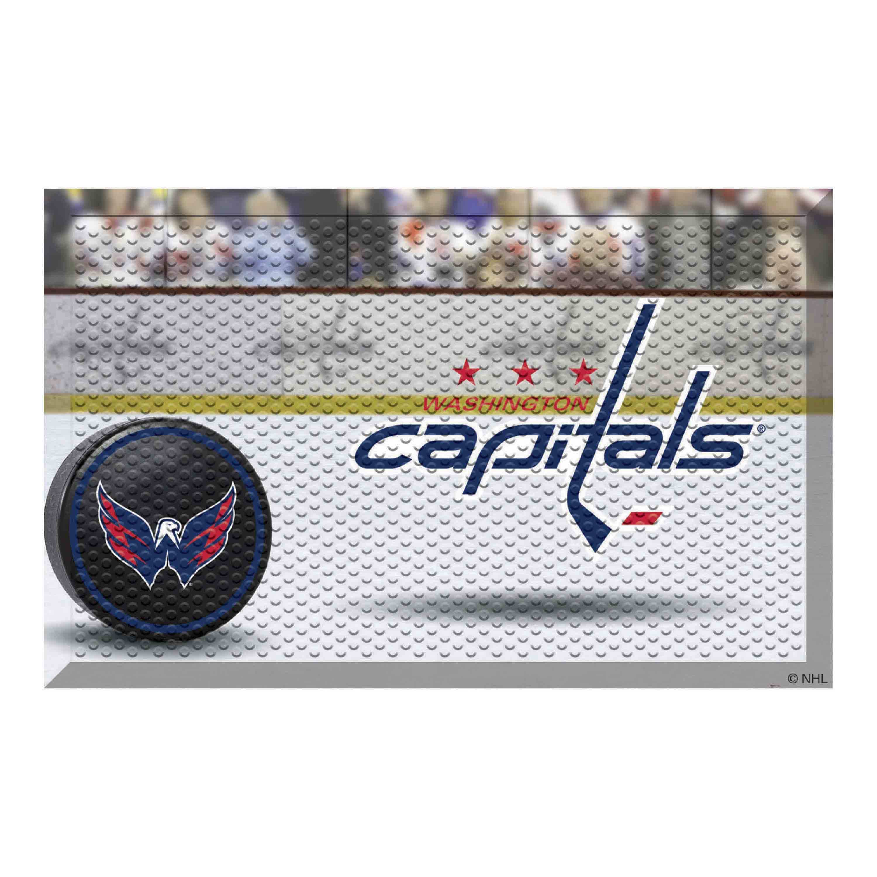 Washington Capitals Rubber Scraper Door Mat