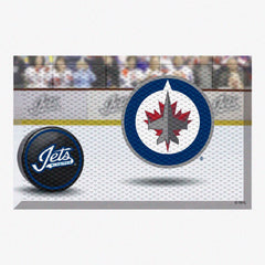 Winnipeg Jets Rubber Scraper Door Mat