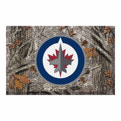 Winnipeg Jets Rubber Scraper Door Mat Camo