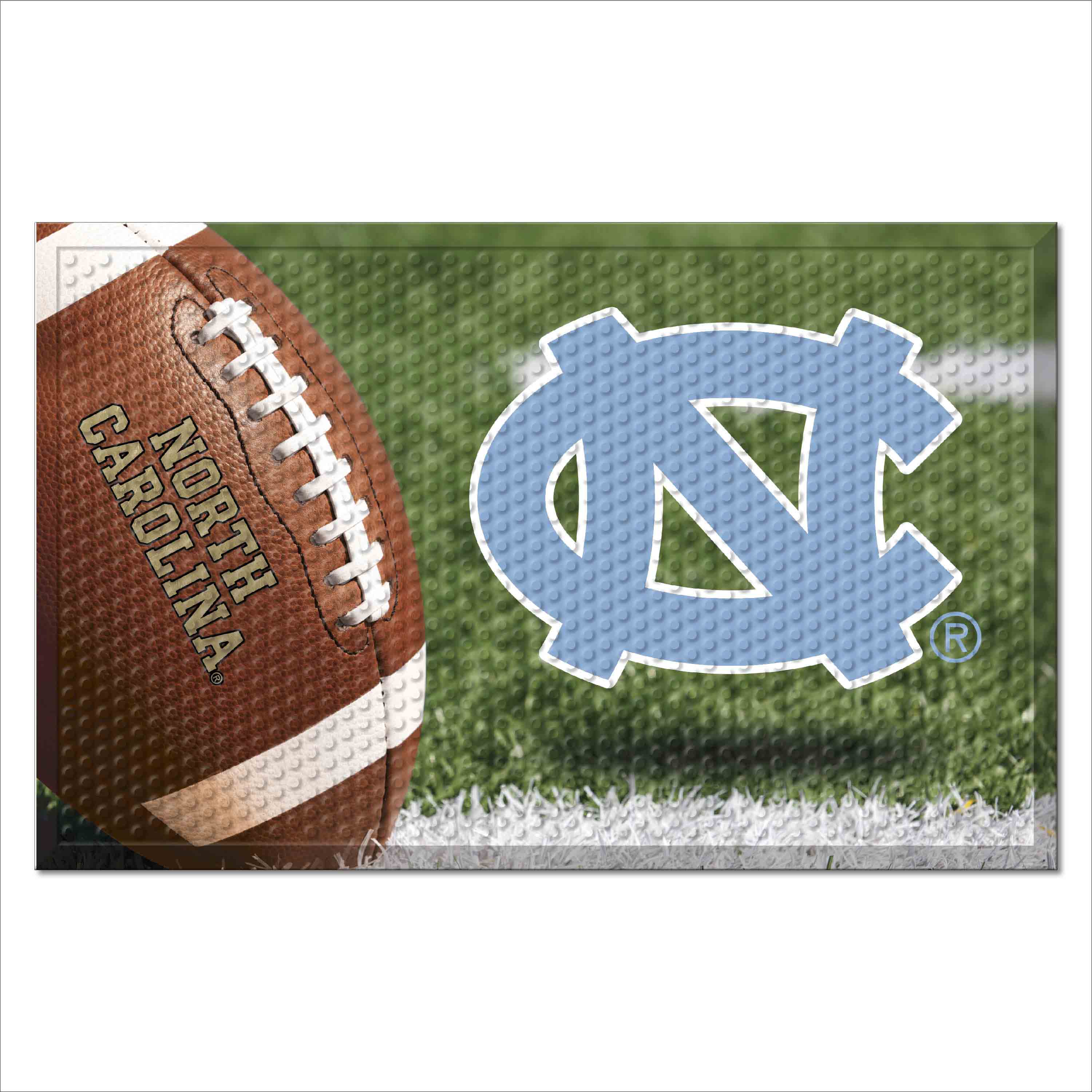 North Carolina Tar Heels Rubber Scraper Door Mat