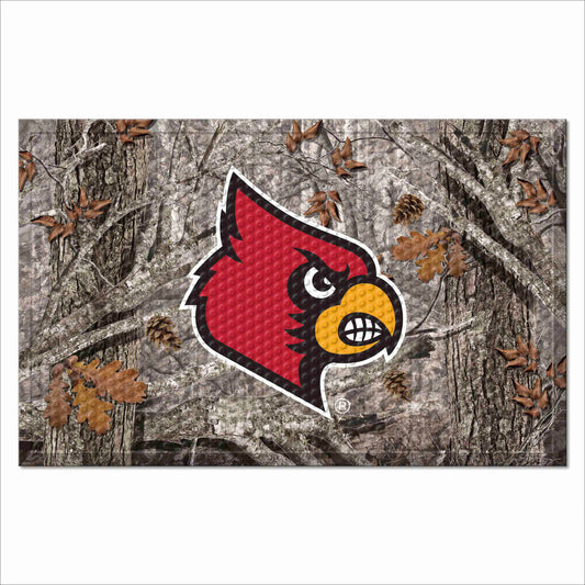 Louisville Cardinals Rubber Scraper Door Mat Camo