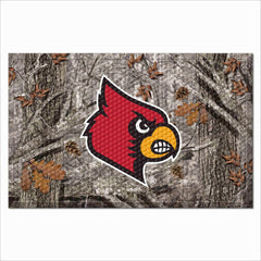 Louisville Cardinals Rubber Scraper Door Mat Camo - Louisville