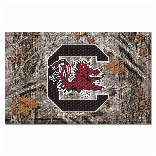 South Carolina Gamecocks Rubber Scraper Door Mat Camo