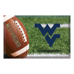 West Virginia Mountaineers Rubber Scraper Door Mat