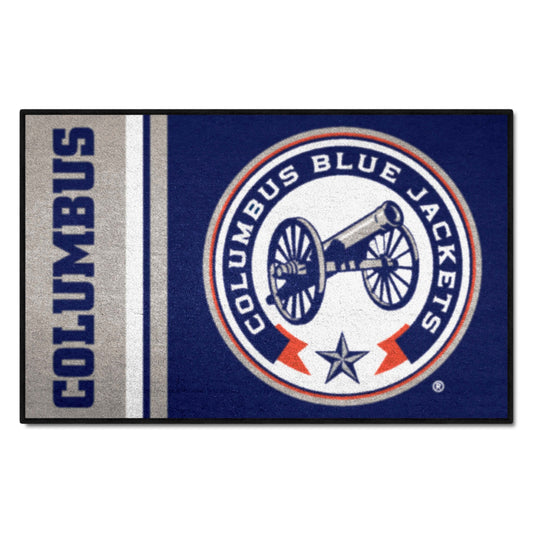 Columbus Blue Jackets Starter Mat Accent Rug - 19in. x 30in., Uniform Design