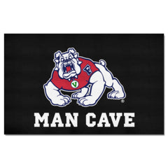 Fresno State Bulldogs Man Cave Ulti-Mat Rug - 5ft. x 8ft., Black