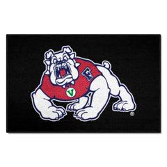 Fresno State Bulldogs Starter Mat Accent Rug - 19in. x 30in., Black