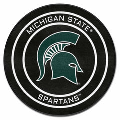 Michigan State Spartans Hockey Puck Rug - 27in. Diameter - Michigan State