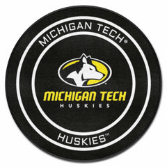 Michigan Tech Huskies Hockey Puck Rug - 27in. Diameter