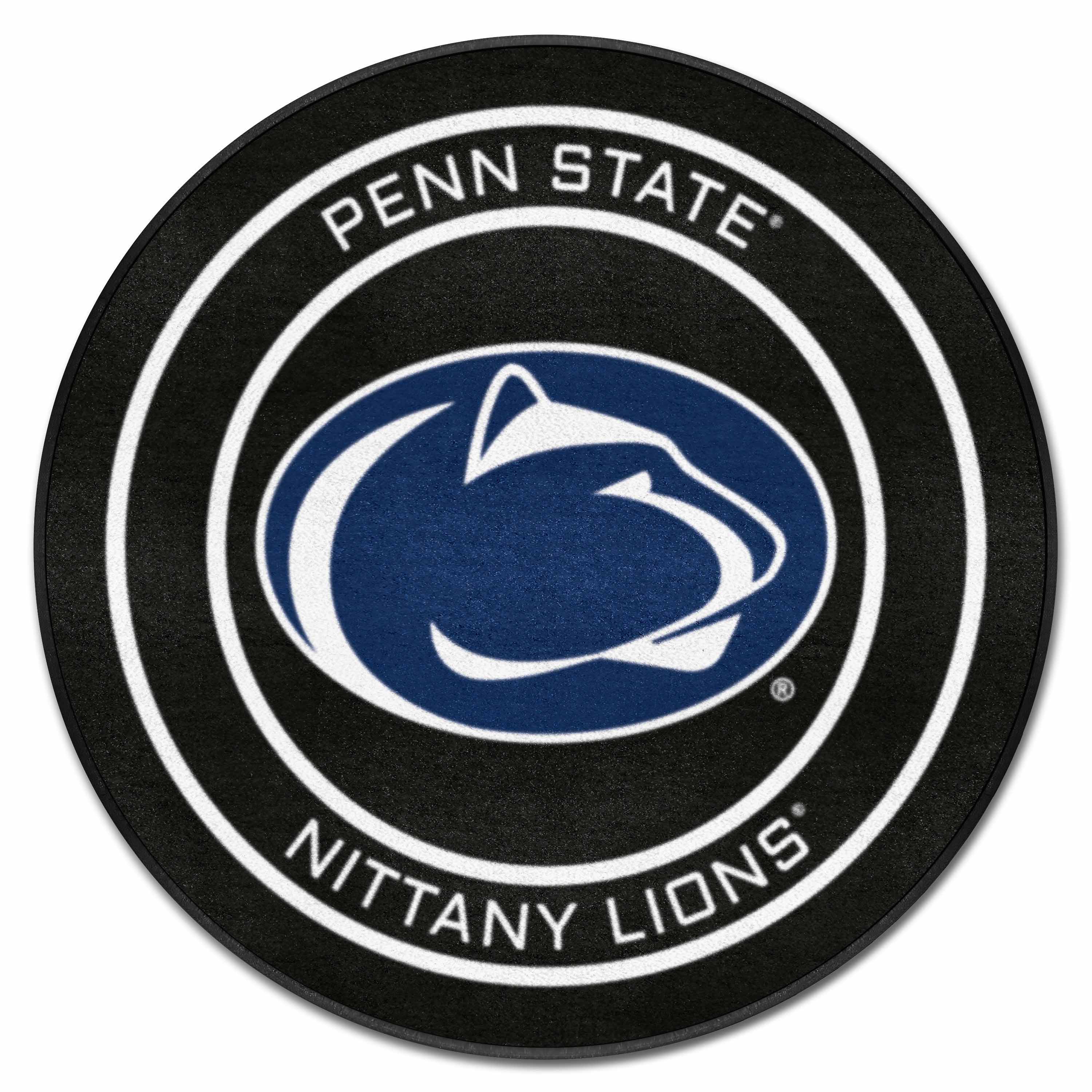 Penn State Nittany Lions Hockey Puck Rug - 27in. Diameter