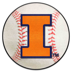 Illinois Illini Baseball Rug - 27in. Diameter