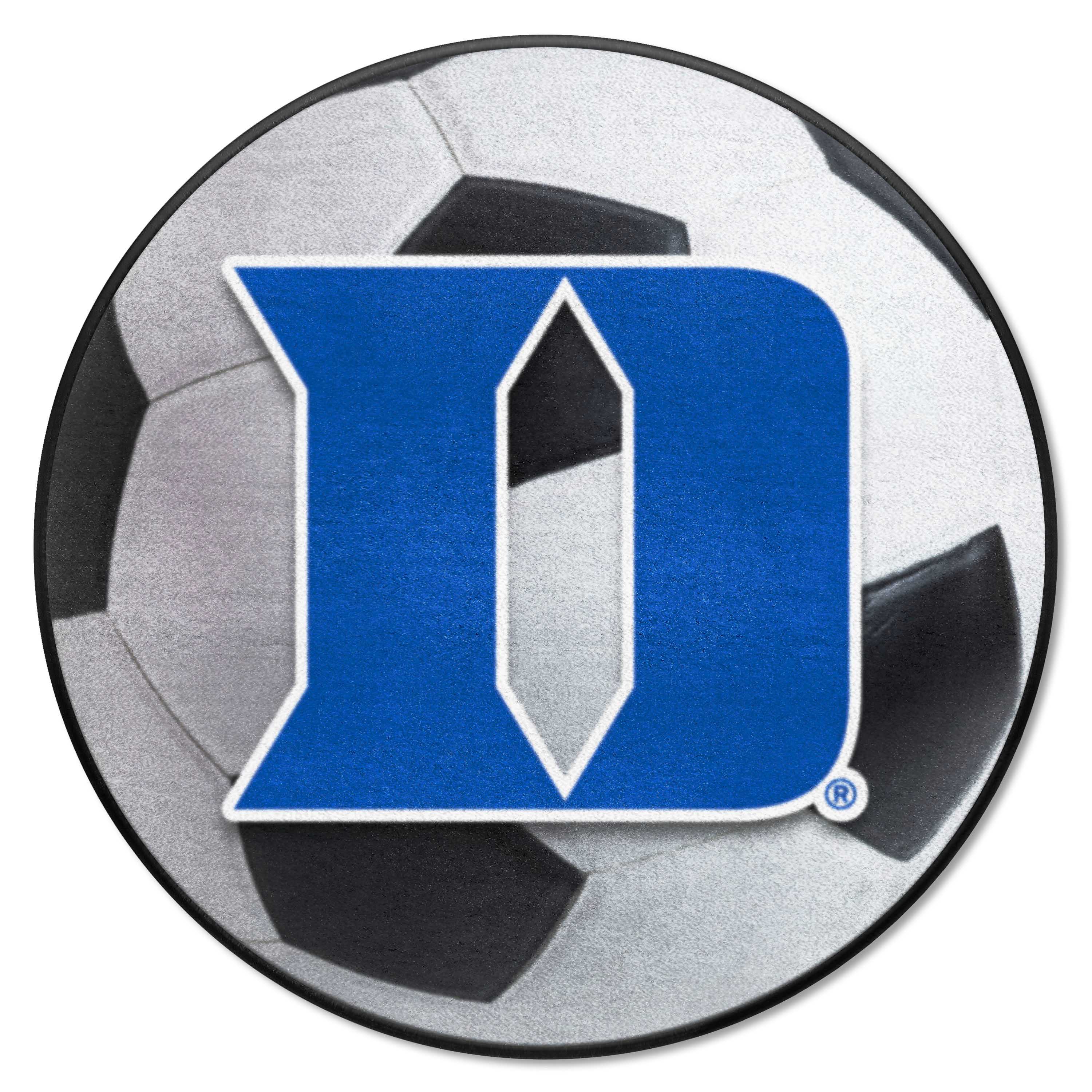 Duke Blue Devils Soccer Ball Rug - 27in. Diameter, D Logo