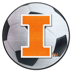 Illinois Illini Soccer Ball Rug - 27in. Diameter