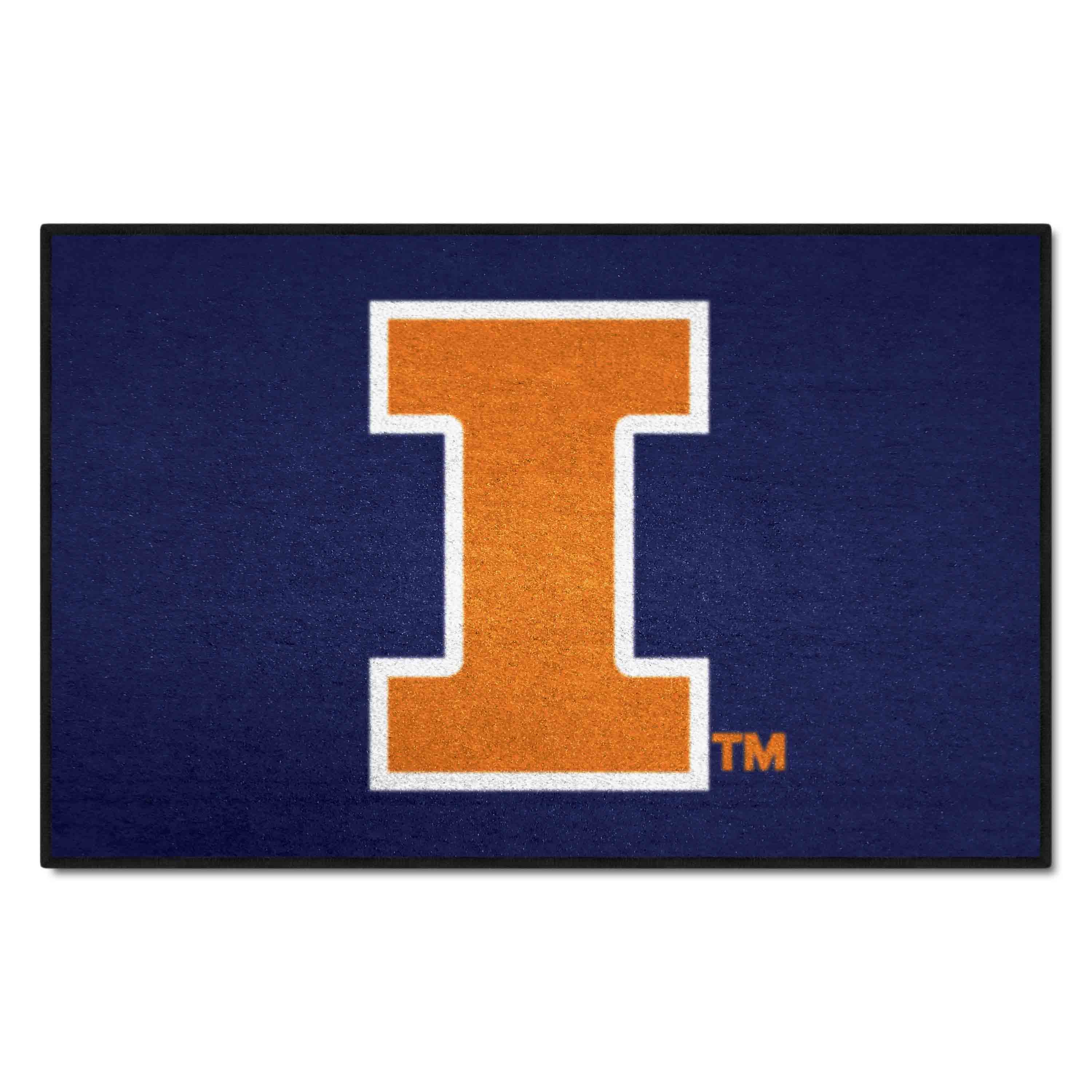 Illinois Illini Starter Mat Accent Rug - 19in. x 30in.