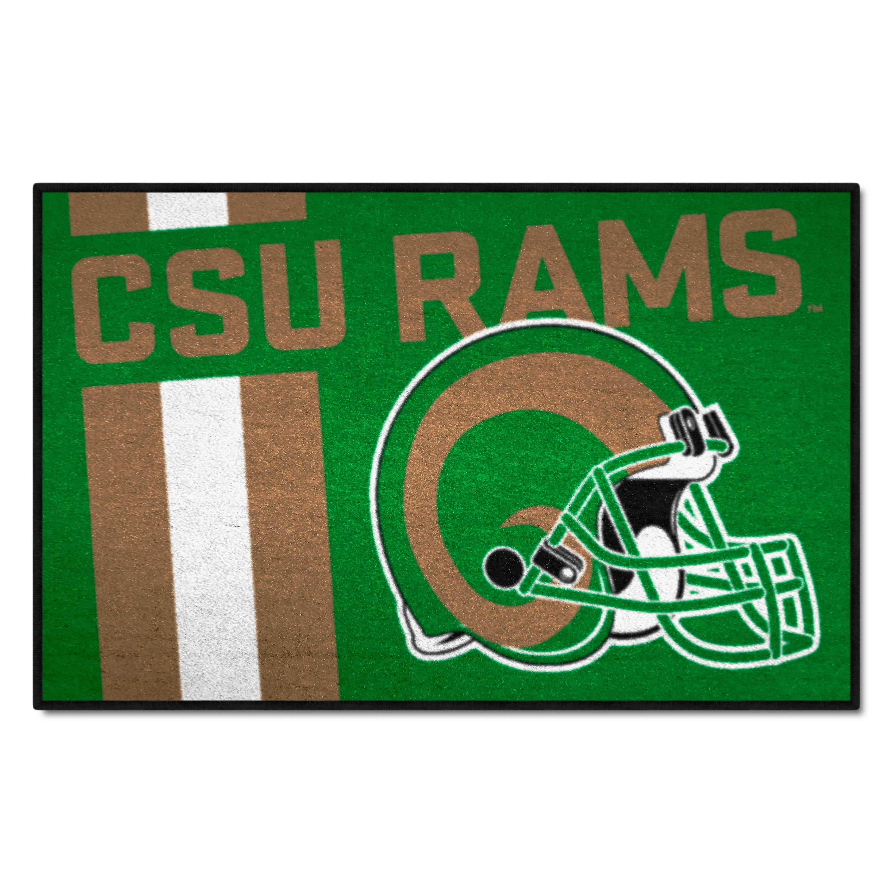 Colorado State Rams Starter Mat Accent Rug - 19in. x 30in., Uniform Design - Colorado State