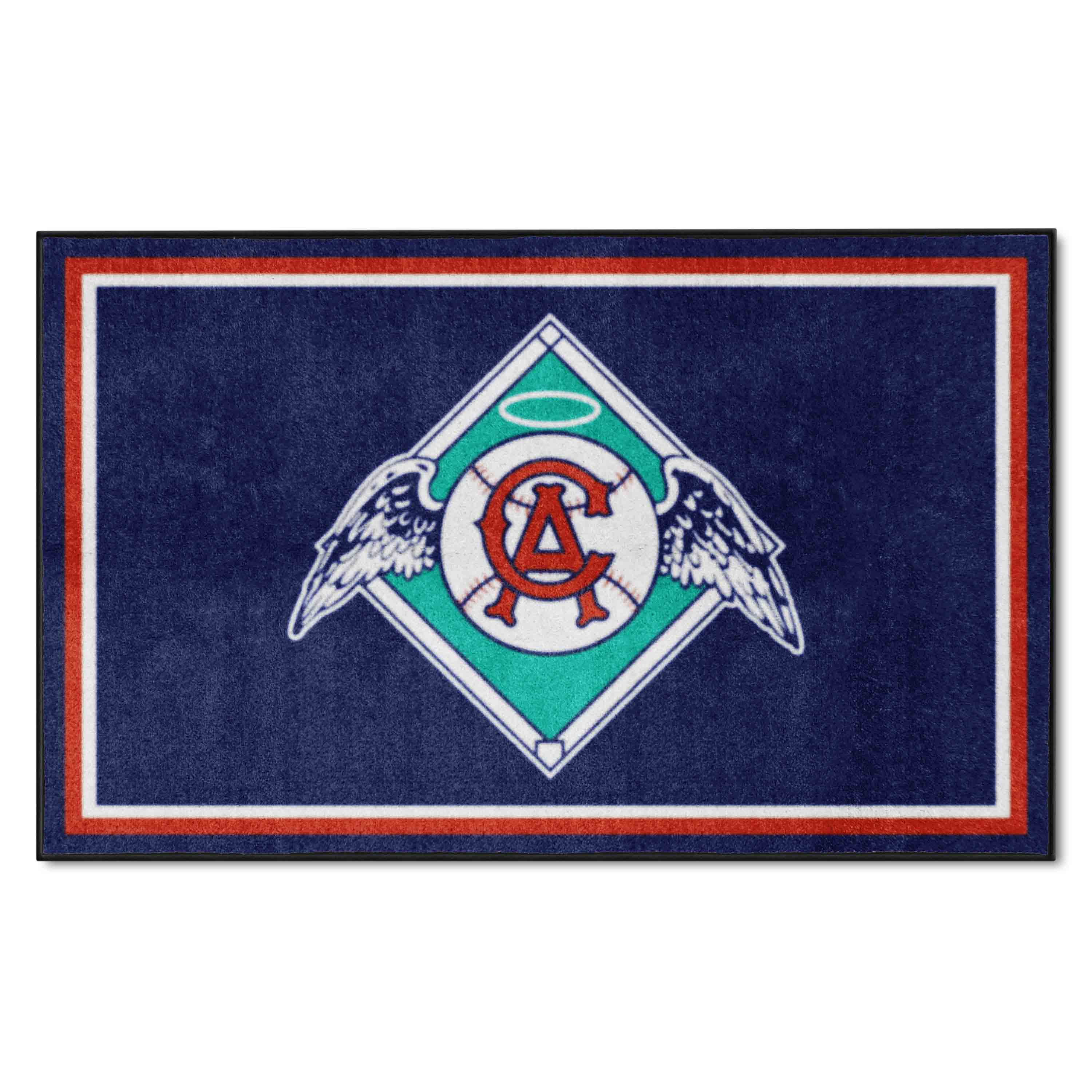 California Angels 4ft. x 6ft. Plush Area Rug 1966 Retro Logo