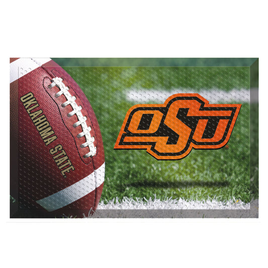 Oklahoma State Cowboys Rubber Scraper Door Mat - Oklahoma State