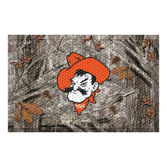 Oklahoma State Cowboys Rubber Scraper Door Mat, Camo Color - OSU Logo