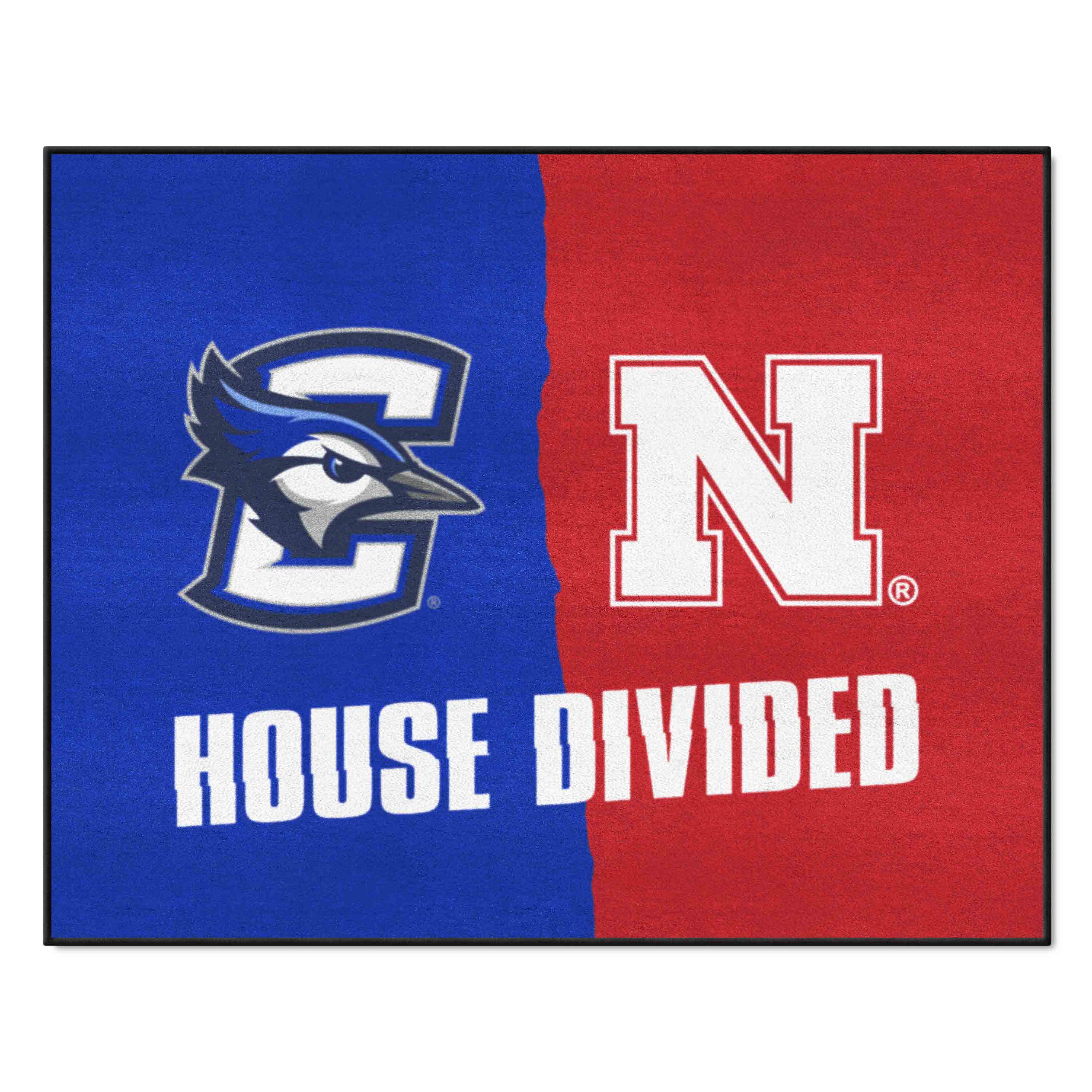 House Divided - Creighton / Nebraska House Divided House Divided Rug - 34 in. x 42.5 in. - House Divided - Creighton / Nebraska