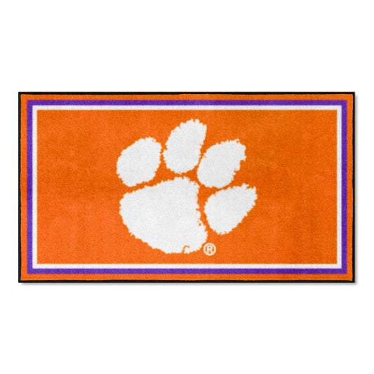 Clemson Tigers 3ft. x 5ft. Plush Area Rug