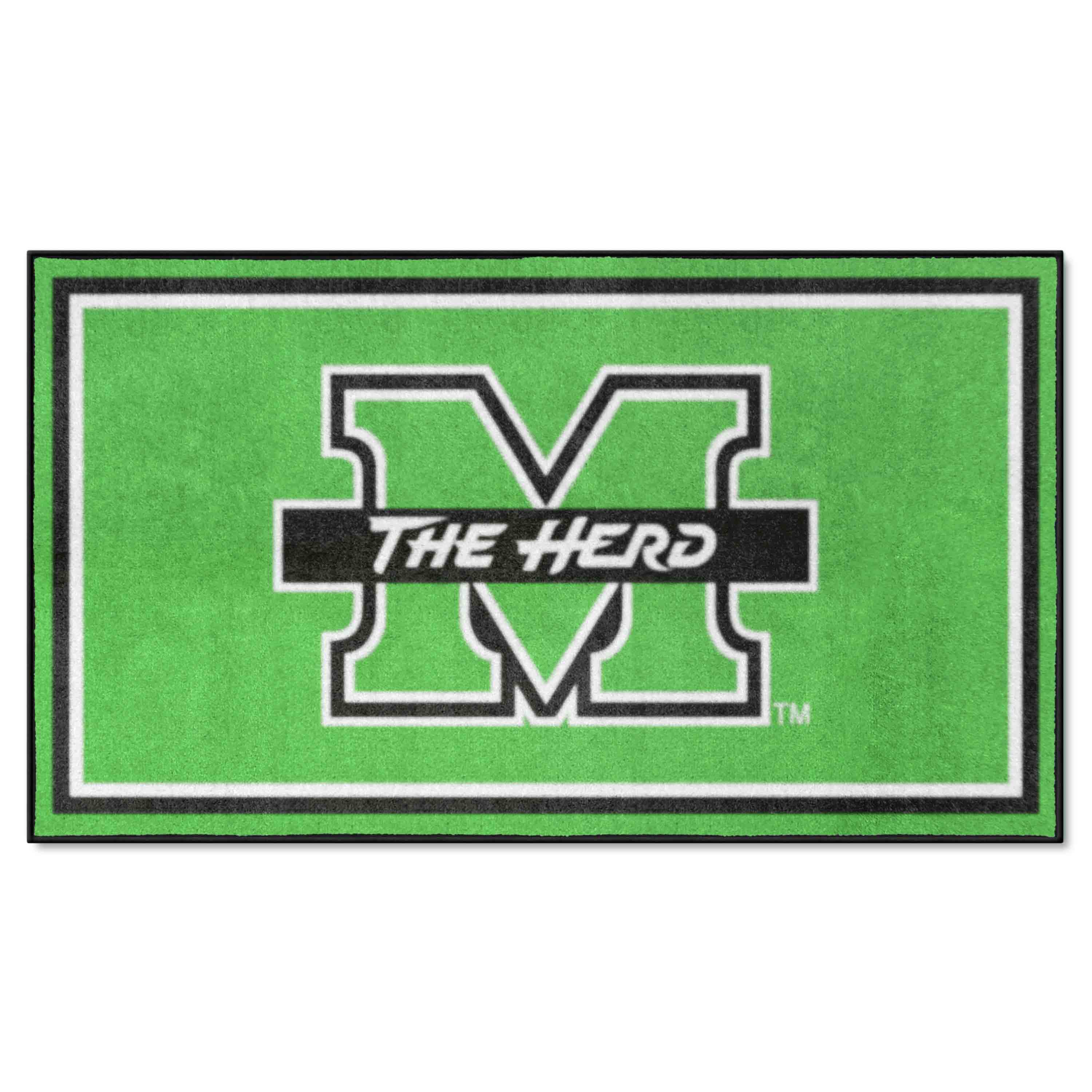 Marshall Thundering Herd 3ft. x 5ft. Plush Area Rug