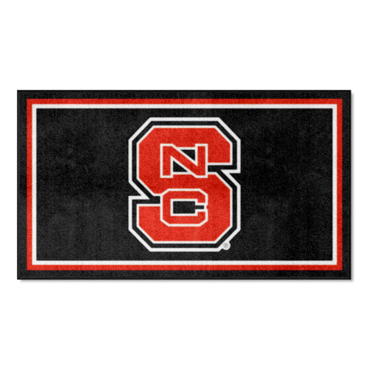 NC State Wolfpack 3ft. x 5ft. Plush Area Rug, NSC Logo - NC State