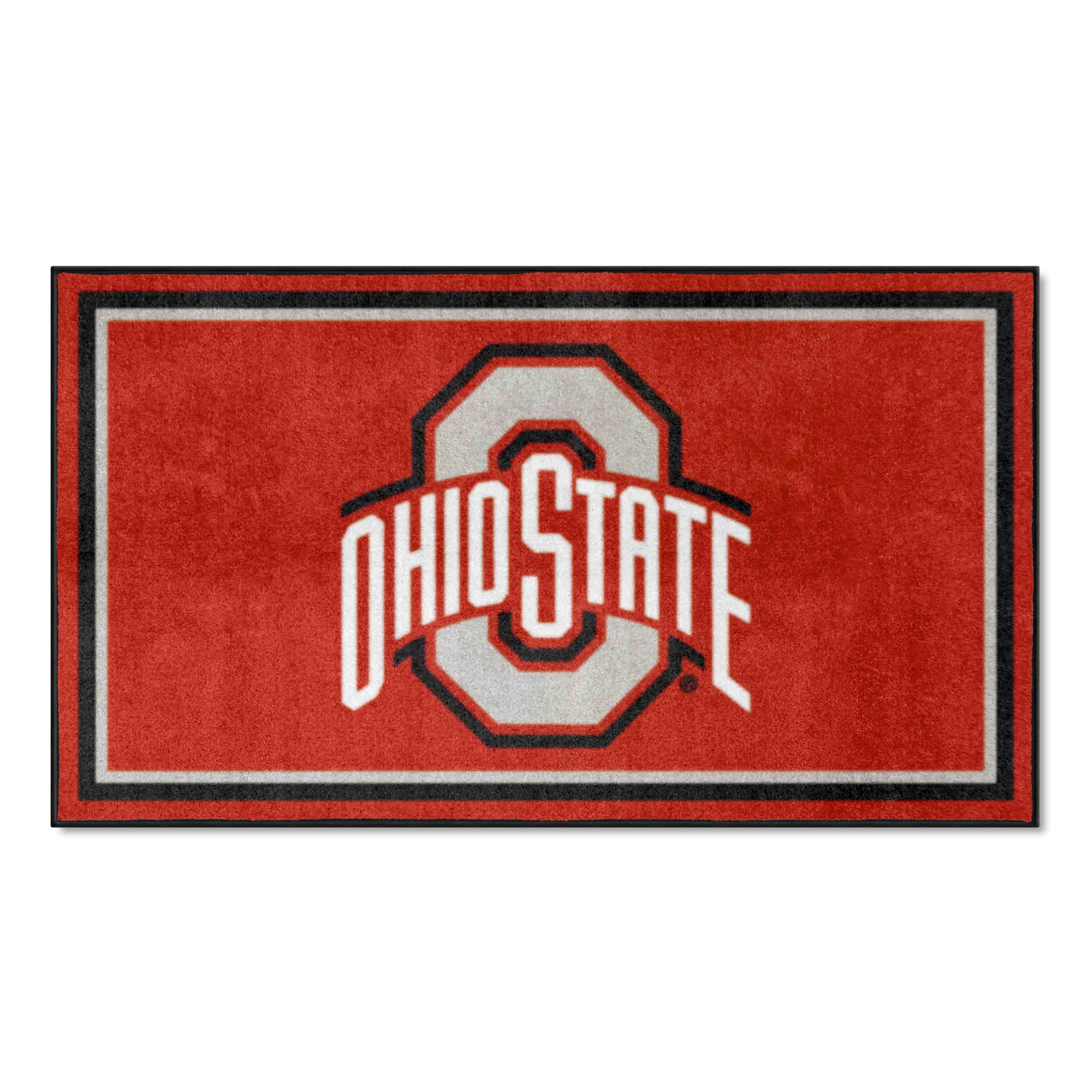 Ohio State Buckeyes 3ft. x 5ft. Plush Area Rug