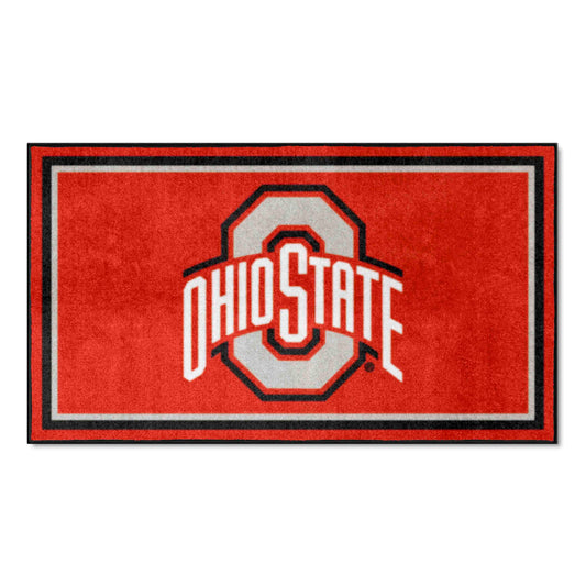 Ohio State Buckeyes 3ft. x 5ft. Plush Area Rug