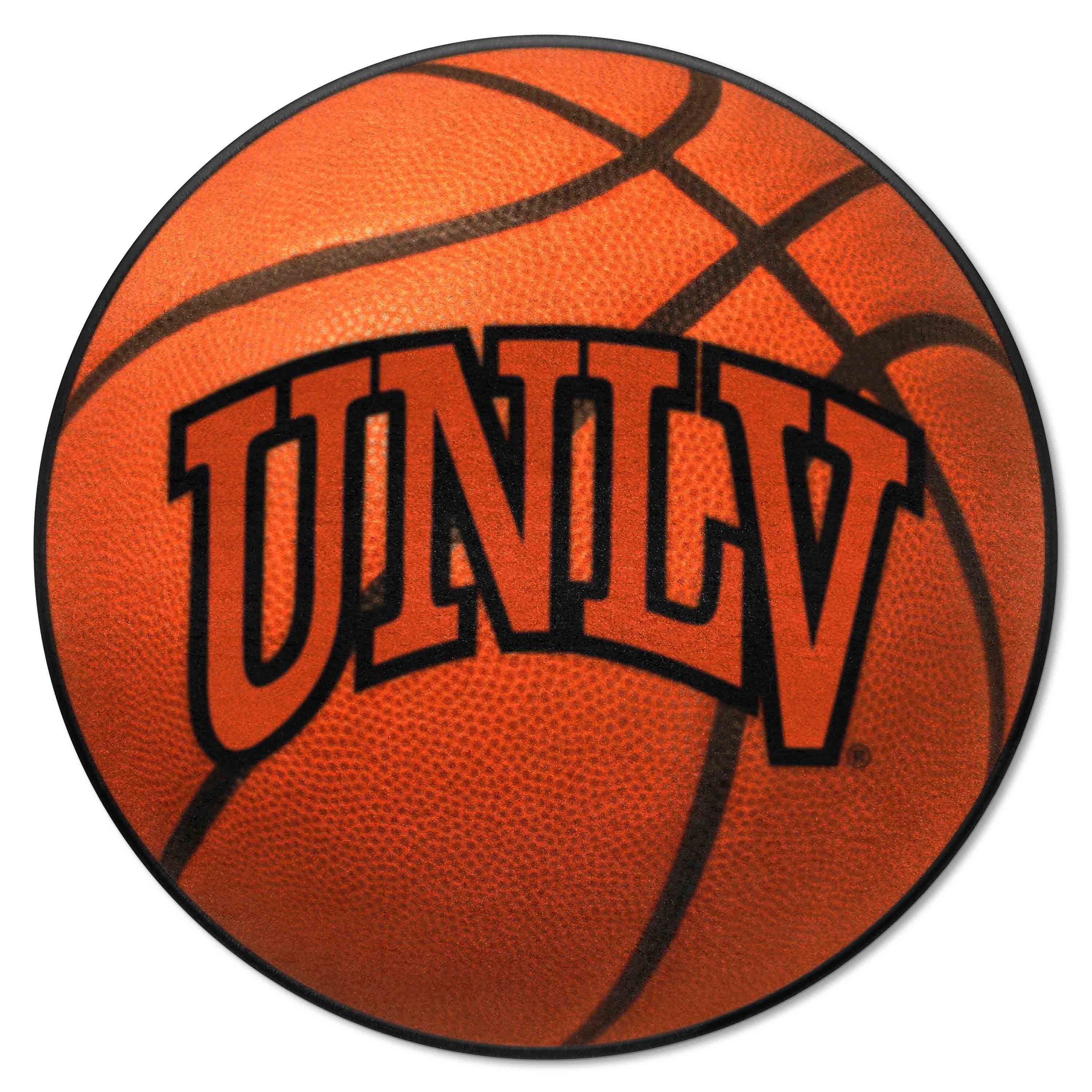 UNLV Rebels Basketball Rug - 27in. Diameter