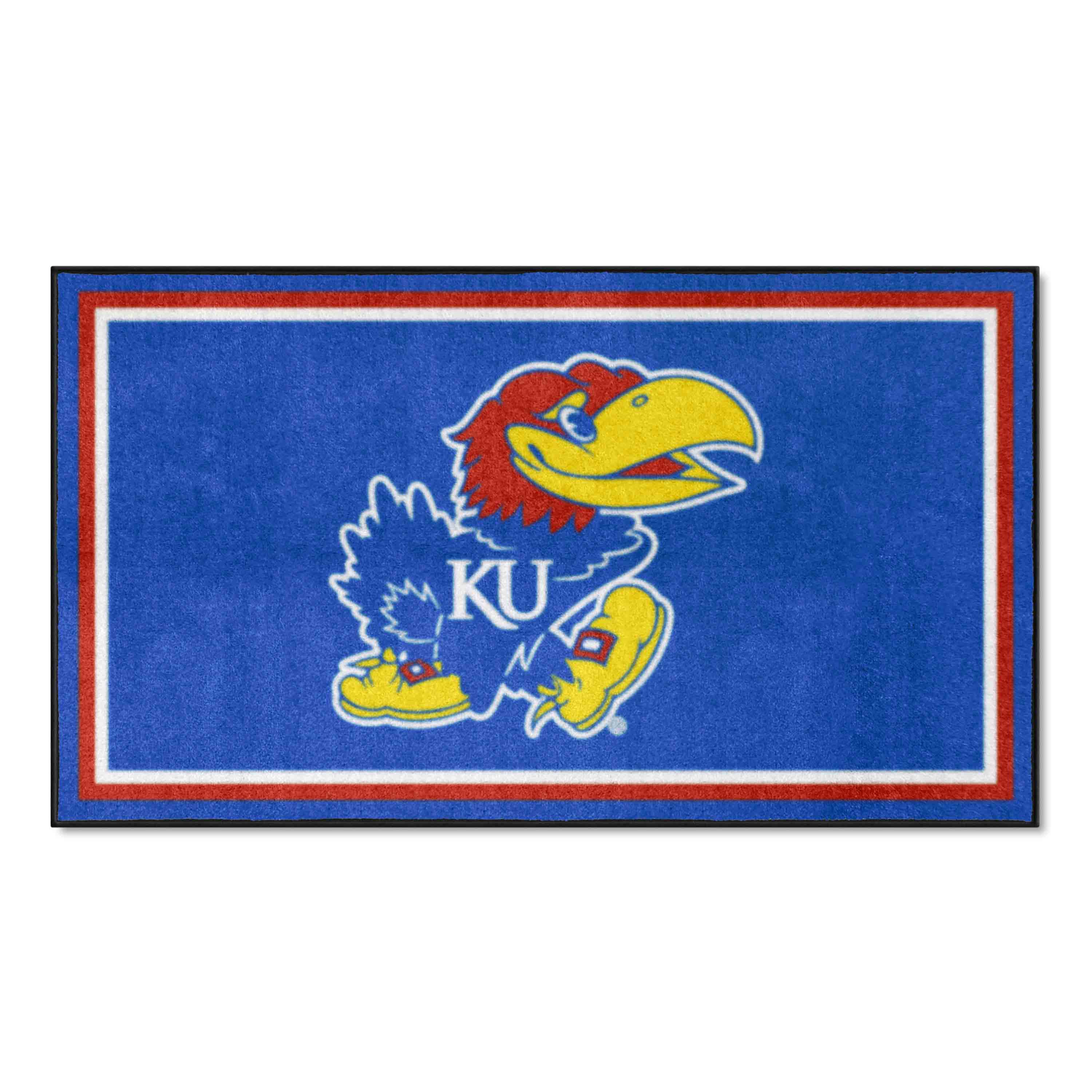 Kansas Jayhawks 3ft. x 5ft. Plush Area Rug