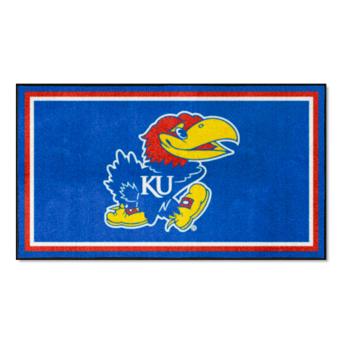 Kansas Jayhawks 3ft. x 5ft. Plush Area Rug