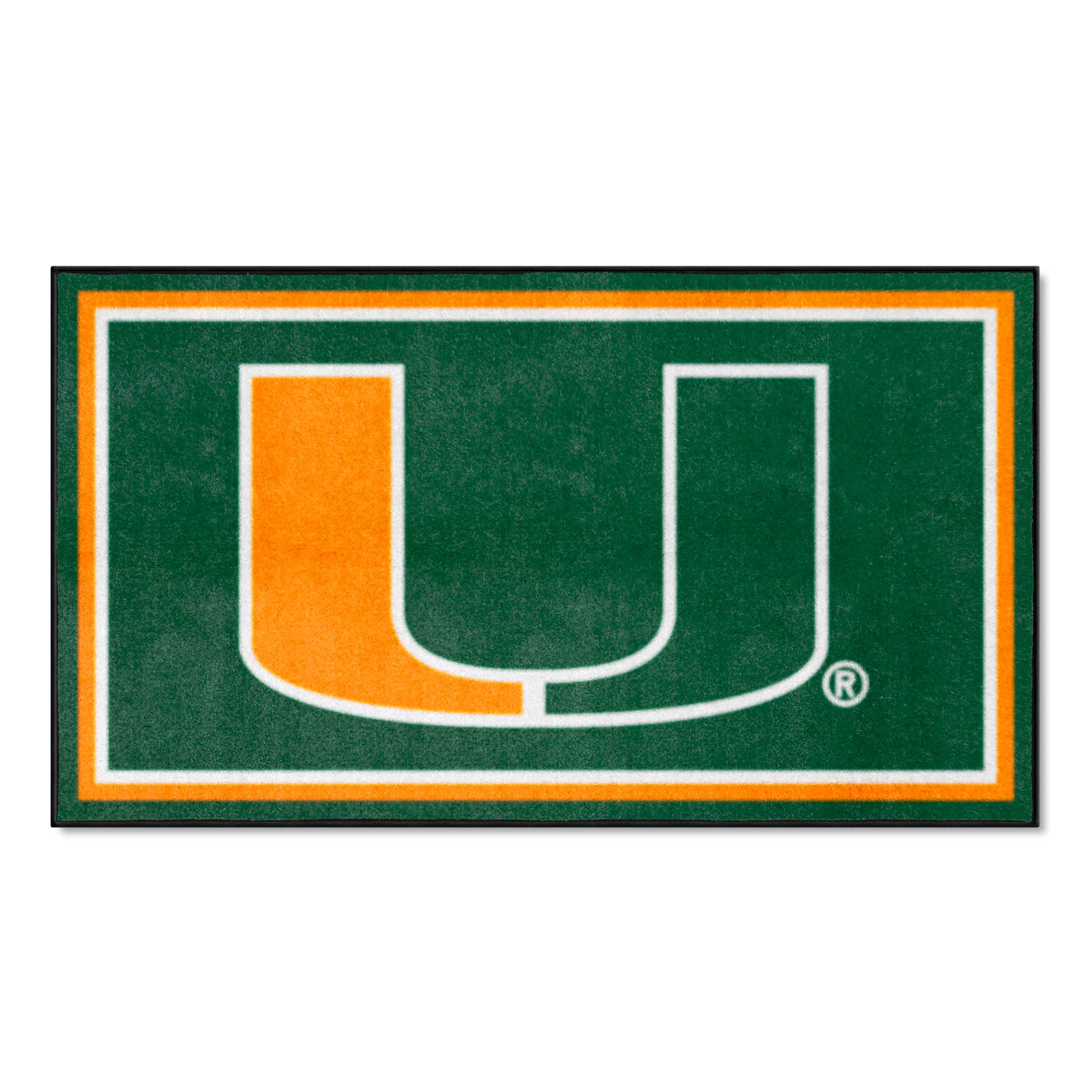 Miami Hurricanes 3ft. x 5ft. Plush Area Rug