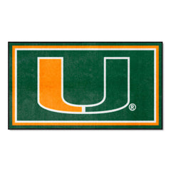 Miami Hurricanes 3ft. x 5ft. Plush Area Rug - Miami