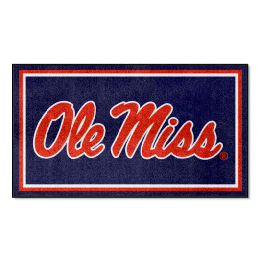 Ole Miss Rebels 3ft. x 5ft. Plush Area Rug - Ole Miss