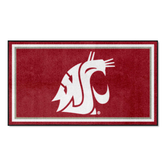 Washington State Cougars 3ft. x 5ft. Plush Area Rug