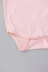 Peach S/S Flutter Bodysuit